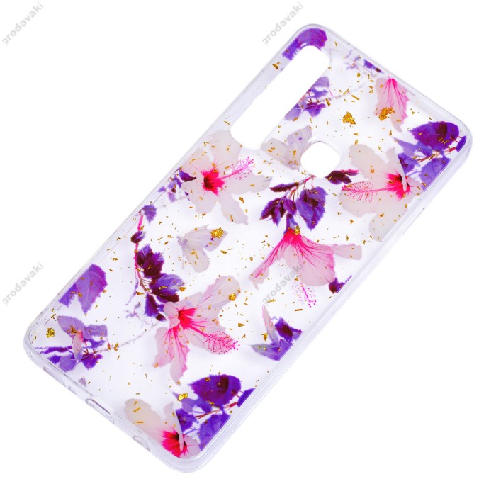 Чохол для Samsung Galaxy A9 2018 (A920) Flowers Confetti "китайська фіолетова троянда