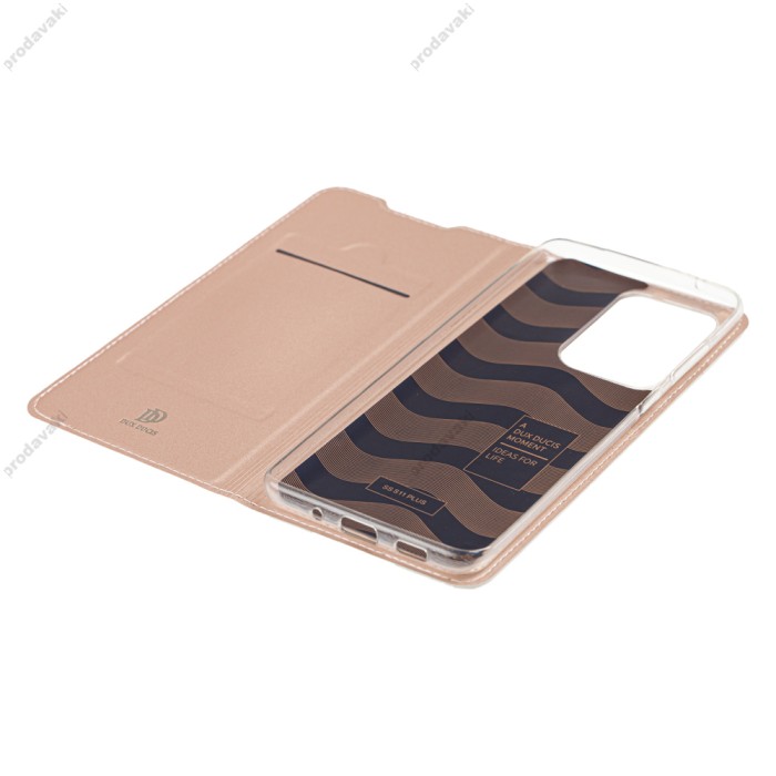 Чохол книжка Samsung Galaxy S20 Ultra (G988) Dux Ducis рожево-золотистий