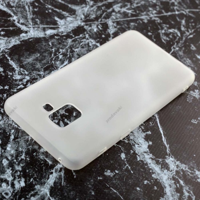 Чохол для Samsung Galaxy A8+ 2018 (A730) Soft case білий