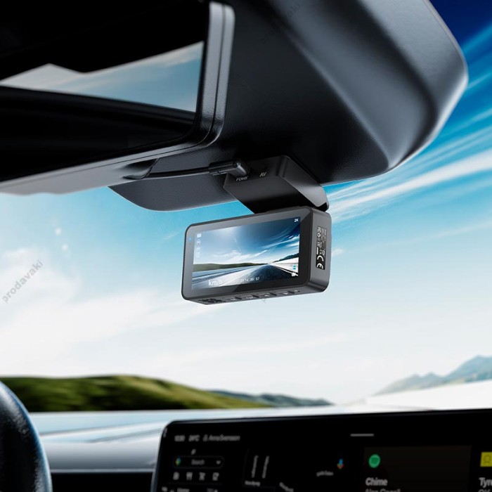 Відеореєстратор HOCO DV11 driving recorder 2K display 3.69" WI-FI+GPS Grey