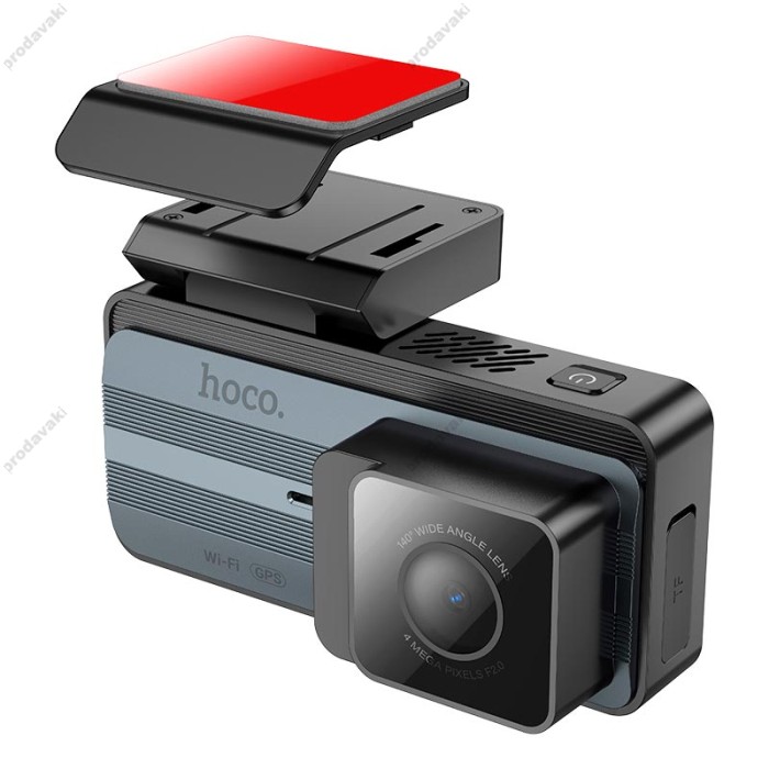 Відеореєстратор HOCO DV11 driving recorder 2K display 3.69" WI-FI+GPS Grey