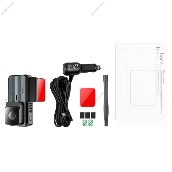 Відеореєстратор HOCO DV11 driving recorder 2K display 3.69" WI-FI+GPS Grey