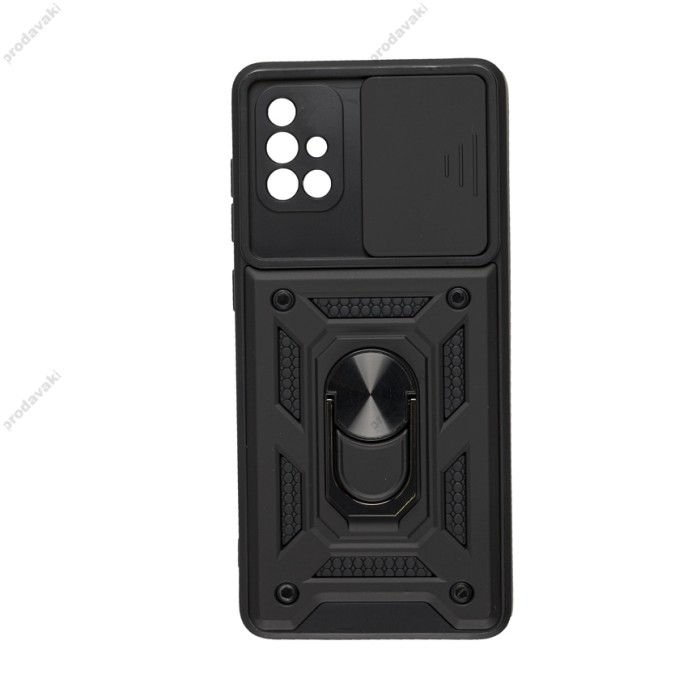 Чохол для Samsung Galaxy A51 (A515) / M40s 4G Serge Ring Armor чорний