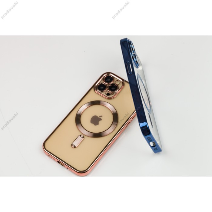Чохол для iPhone 15 Pro Fibra Chrome MagSafe green