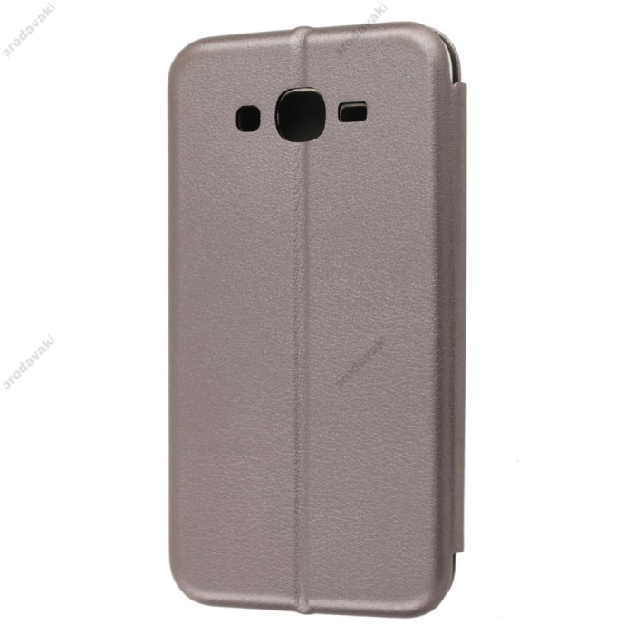 Чохол книжка Premium для Samsung Galaxy J7 (J700) /J7 Neo сірий