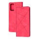 Чохол книжка Business Leather Samsung Galaxy Note 20 (N980) малиновий