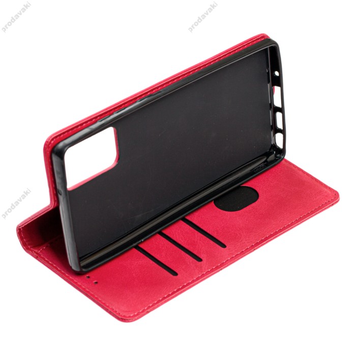 Чохол книжка Business Leather Samsung Galaxy Note 20 (N980) малиновий