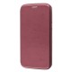 Чохол книжка Premium для Samsung Galaxy J7 2016 (J710) бордовий