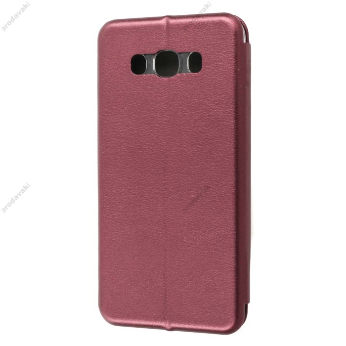 Чохол книжка Premium для Samsung Galaxy J7 2016 (J710) бордовий
