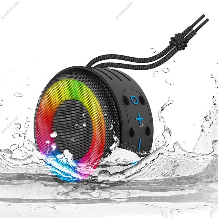 Портативна колонка Bluetooth BKK K216 Waterproof BT Speaker 5W Black
