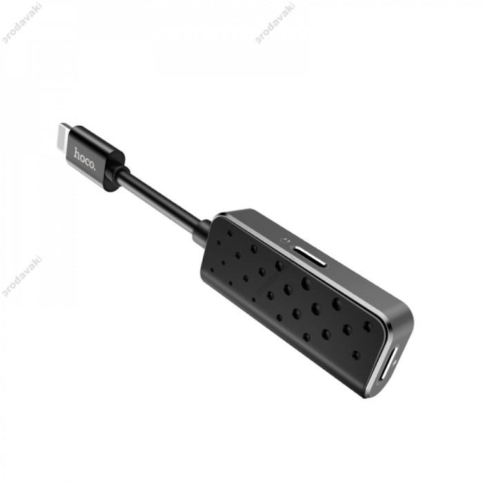 Перехідник Hoco LS12 Dual Lightning - Червоний