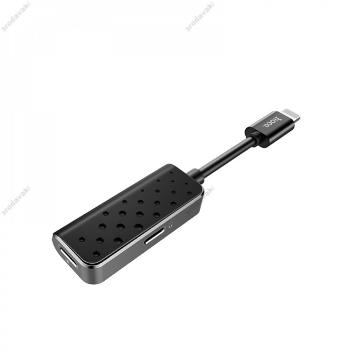 Перехідник Hoco LS12 Dual Lightning - Червоний