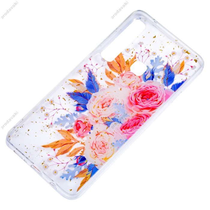Чохол для Samsung Galaxy A9 2018 (A920) Flowers Confetti "кущова троянда"