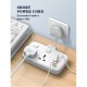 Подовжувач мережевий фільтр Ldnio SC2413 3USB/1Type-C 3Sockets QC/PD 20W/10A EU Plug white