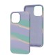 Чохол для iPhone 13 Pro Max Aquarelle full бірюзово-бузковий