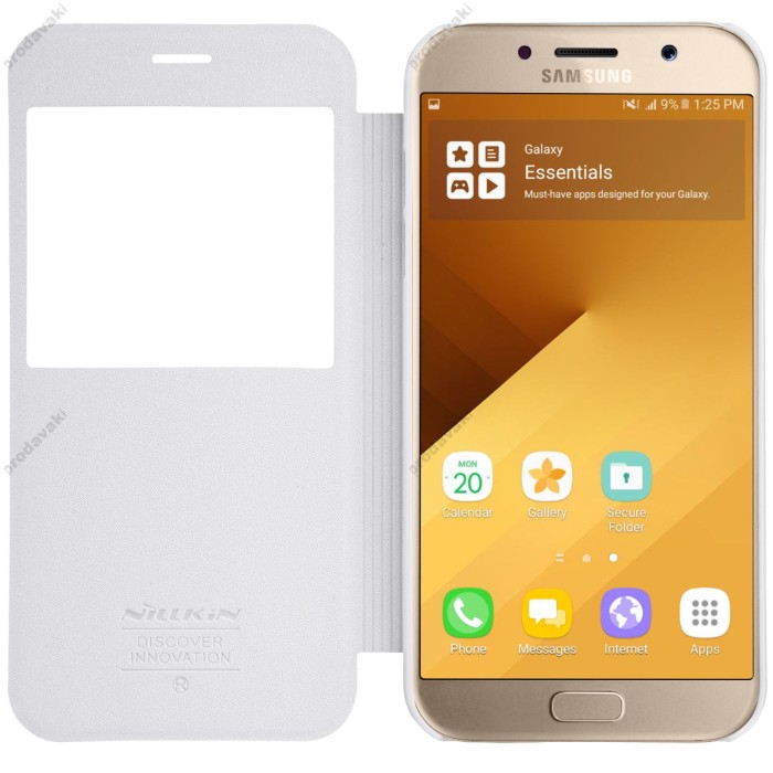 Чохол книжка для Samsung Galaxy A3 2017 (A320) Nillkin Sparkle білий