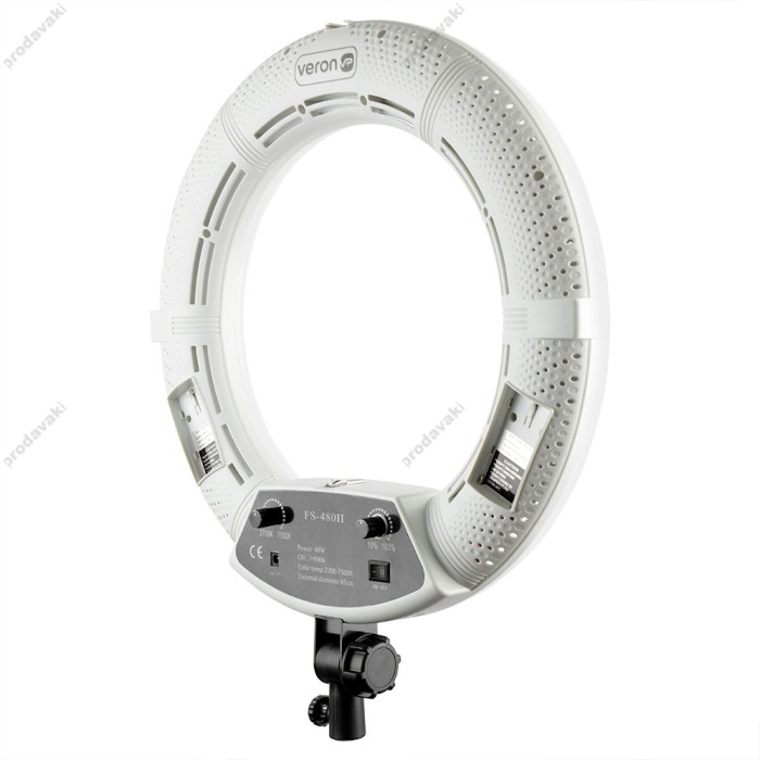 Лампа Кільцева LED Veron FS-480 II LSD White з дзеркалом 45см 48W 2700-7500K