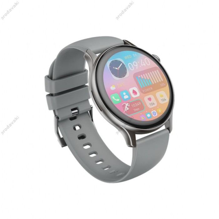 Смарт-годинник XO J6 Magnetic suction circular intelligent sports call watch Срібний