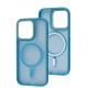 Чохол для iPhone 14 Pro Space color MagSafe блакитний