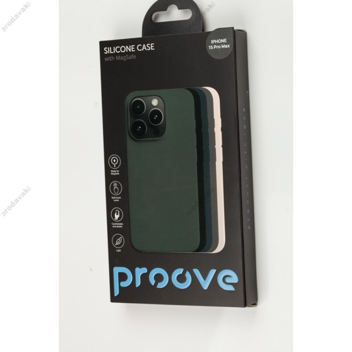 Чохол для iPhone 15 Pro Proove Silicone with MagSafe black