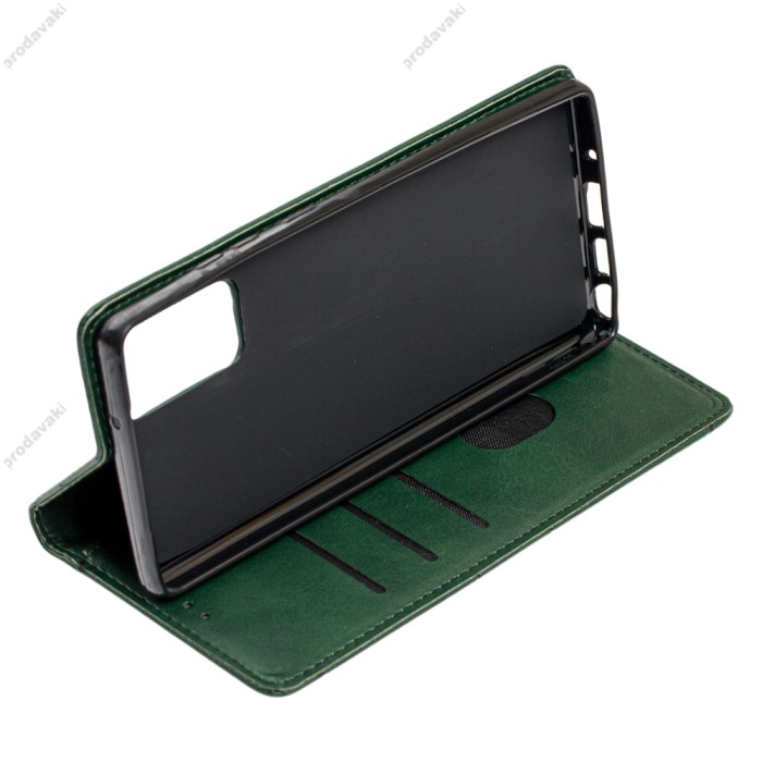 Чохол книжка Business Leather для Samsung Galaxy Note 20 (N980) зелений