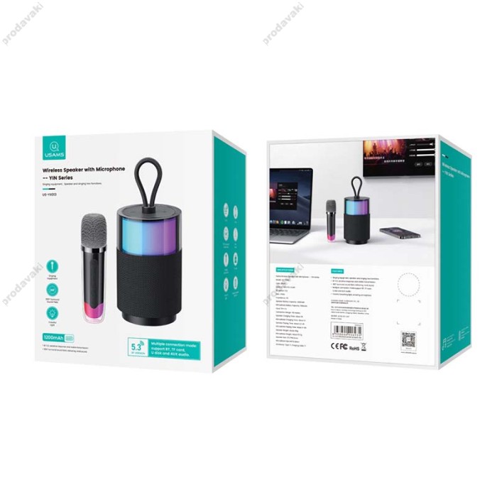 Портативна колонка Bluetooth USAMS US-YX013 Wireless Speaker 5W Black