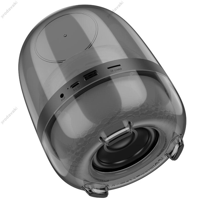Портативна колонка Bluetooth Hoco BS58 Crystal colorful luminous BT speaker 10W black