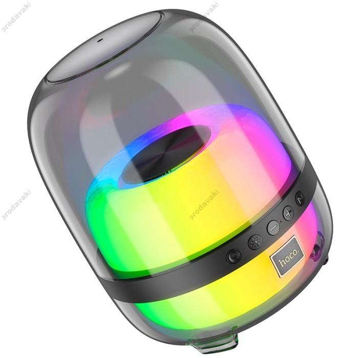 Портативна колонка Bluetooth Hoco BS58 Crystal colorful luminous BT speaker 10W black