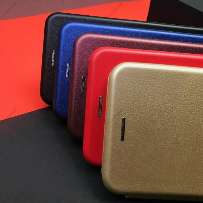 Чохол книжка Premium для Samsung Galaxy A02s / A03s рожево-золотистий