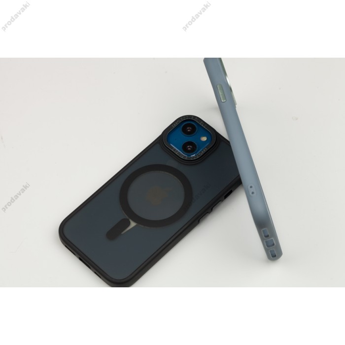 Чохол для iPhone 15 Space color MagSafe синій