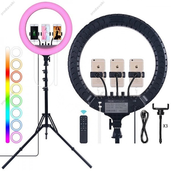 Лампа Кільцева LED CH MJ-45 RGB 45cm 36W 3200-6500K