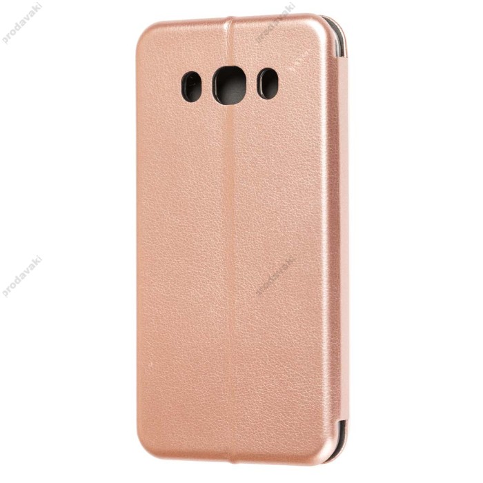 Чохол книжка Premium для Samsung Galaxy J7 2016 (J710) рожево-золотистий