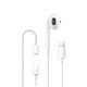 Гарнітура WiWU EB307 Solobuds Wired Earbuds Type-C White