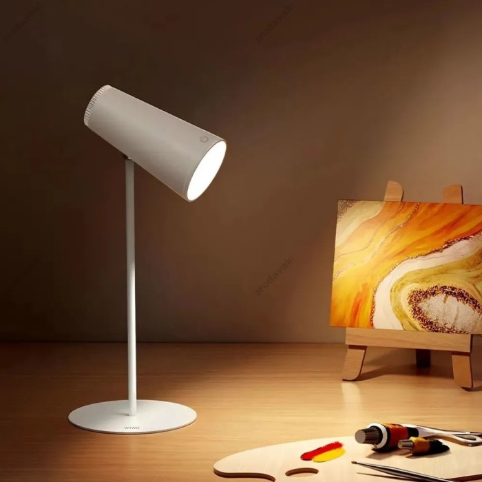 Лампа настільна Wiwu Wi-D8 4 в 1 Magnetic Desk Lamp White