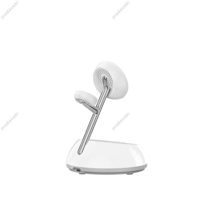 Бездротова зарядка Wiwu Aurora Qi2.0 3 в 1 15W White Wi-W036