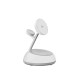 Бездротова зарядка Wiwu Aurora Qi2.0 3 в 1 15W White Wi-W036
