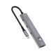 USB-Хаб Wiwu Wi-HB001 Traveling Series 8в1 Type-C to HDMI+2xSB 3.0+SD+TF+2xType-C+PD Grey