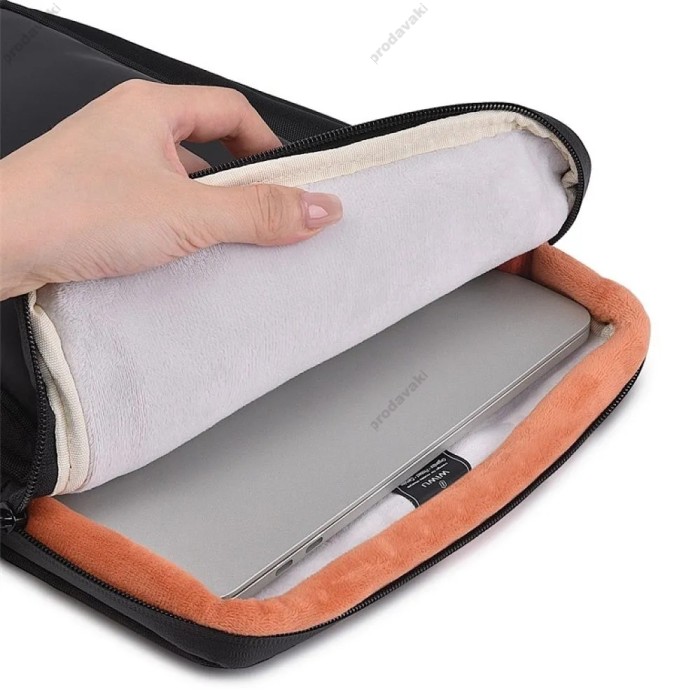 Папка-конверт Wiwu Cozy Classic Case для MacBook ноутбука планшета 13"-14.2" Gray