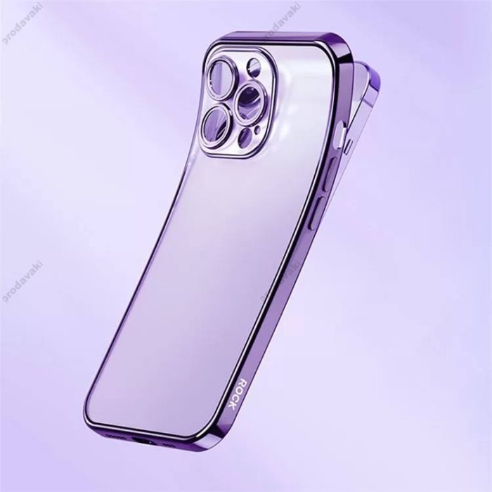 Чохол iPhone 14 Plus Rock Electroplated Mate Full Camera Series black