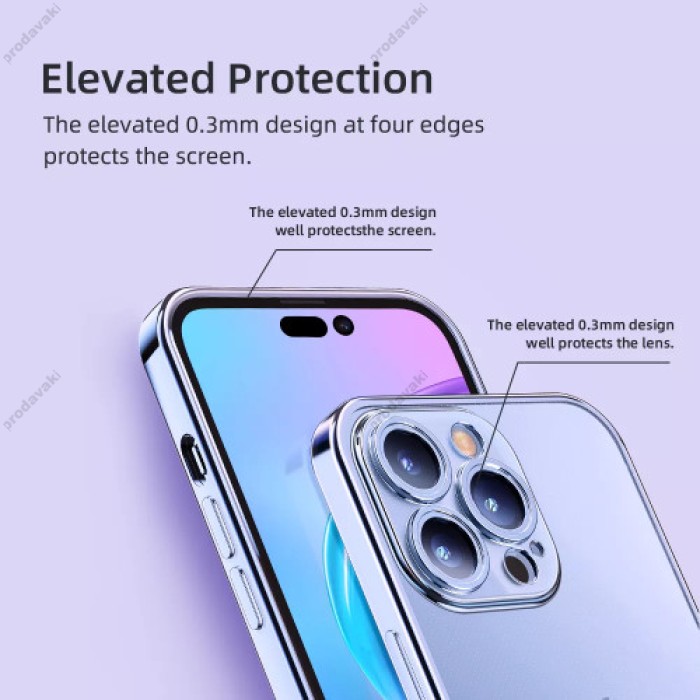 Чохол iPhone 14 Plus Rock Electroplated Mate Full Camera Series black