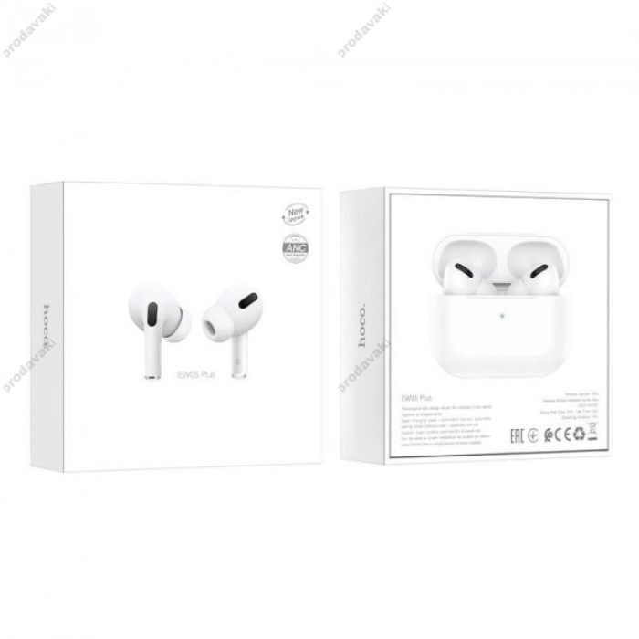 Бездротові Bluetooth навушники Hoco EW05 Plus Active noise cancelling true BT 5.0 White