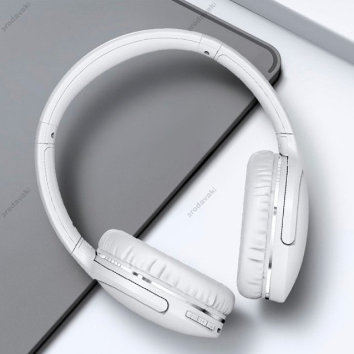 Бездротові Bluetooth навушники BASEUS D02 Pro Encok Wireless headphone BT5.0, AUX White (NGD02-C01)