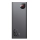 Повербанк портативний акумулятор Power bank  Baseus Adaman Metal Digital Display 65W 20000 mAh Black PPIMDA-D01
