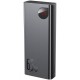 Повербанк портативний акумулятор Power bank  Baseus Adaman Metal Digital Display 65W 20000 mAh Black PPIMDA-D01
