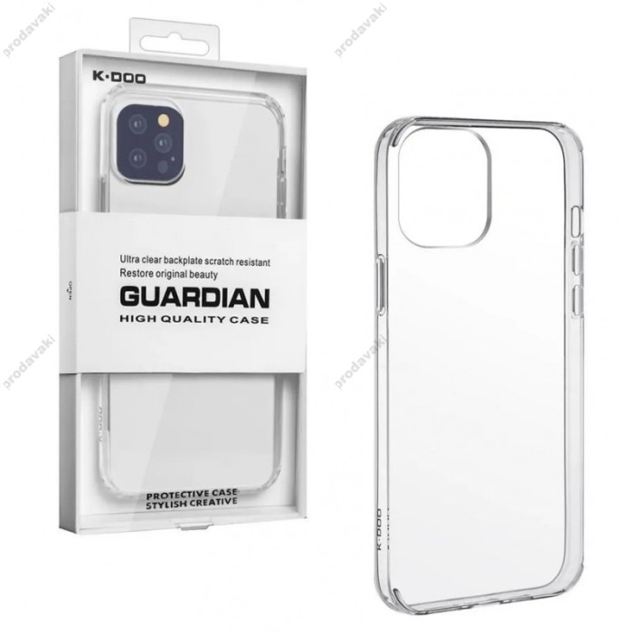 Чохол із посиленими силіконовими бортами K-Doo Guardian для iPhone 14 transparent
