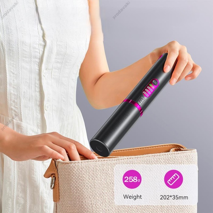 Бездротова плойка для волосся Hoco DAR33 Protect portable hair straightener Black