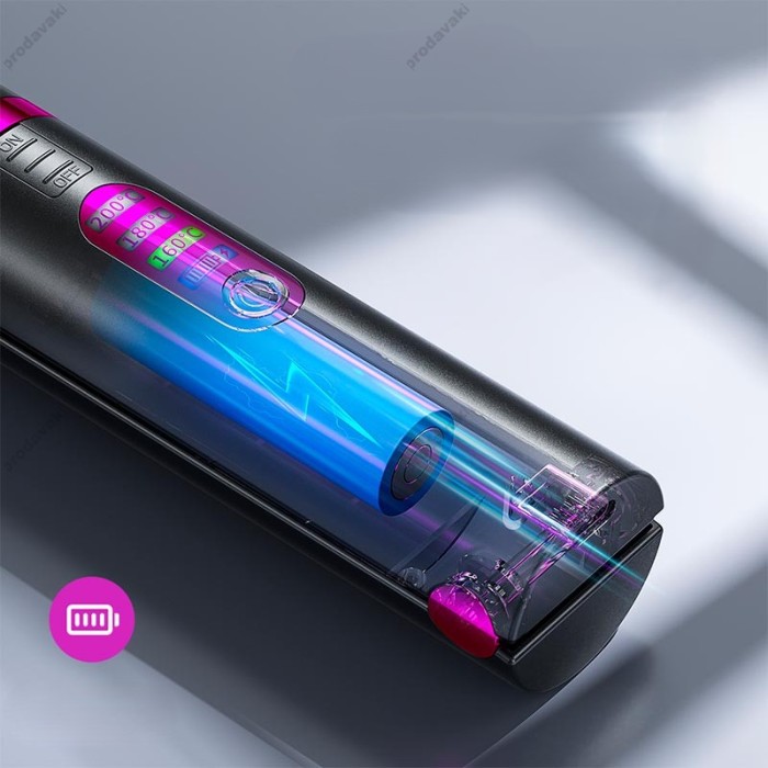 Бездротова плойка для волосся Hoco DAR33 Protect portable hair straightener Black