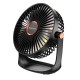 Портативний міні вентилятор Borofone DBF02 Cool desktop fan with light Black