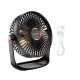 Портативний міні вентилятор Borofone DBF02 Cool desktop fan with light Black