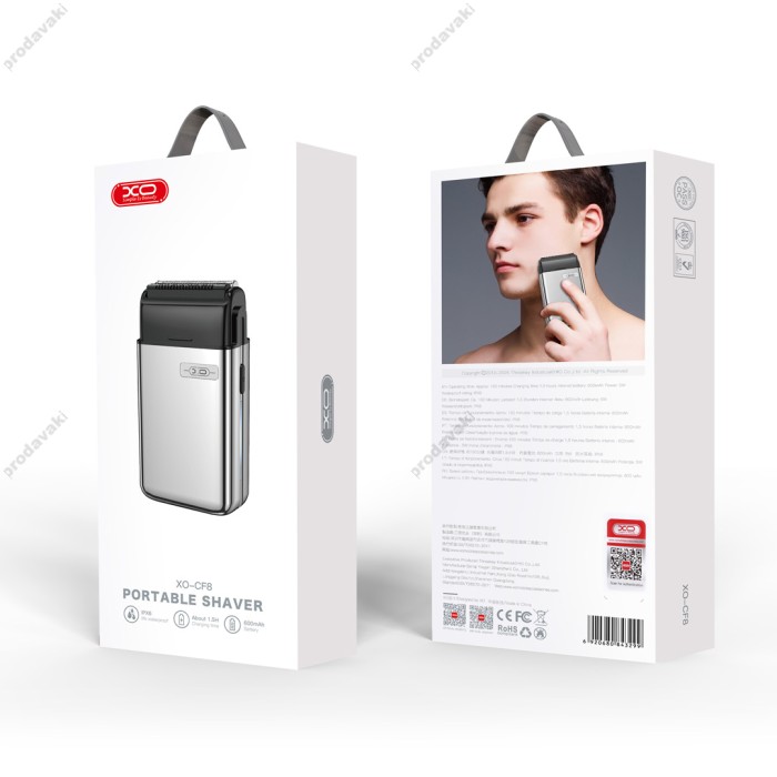 Шейвер для гоління XO CF8 Reciprocating Twin Head Shaver Silver